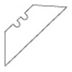 Lama cutter trapezoidala pentru cutter-ul Artiglio