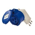 Adaptor 2P+T 16A 220V CEE